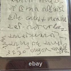 MAHATMA GANDHI PSA/DNA Autograph Handwritten Letter From Prison Signed