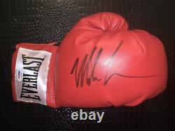 MIKE TYSON Signed/Autographed Red Everlast Boxing Glove PSA/DNA Authenticated
