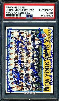 Mets Team Card PSA DNA Signed By 14 Rusty Staub 1976 Topps Autograph