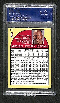 Michael Jordan Autographed 1990 Hoops Card Proof Psa/dna Very Rare Signed Card