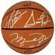 Michael Jordan & Pippen Rodman Autographed Basketball Psa/dna Coa