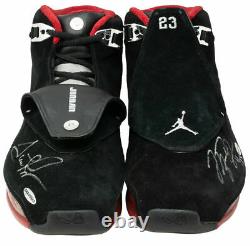Michael Jordan Scottie Pippen Signed Pair Air Jordan XVII LE PSA/DNA