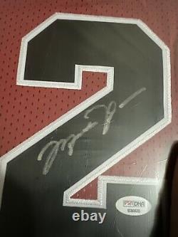 Michael Jordan Signed Autographed Red Bulls Jersey Psa/dna