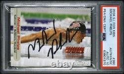 Michael Phelps Signed 2004 SI For Kids Rookie Card #360 Psa/Dna GEM MT 10 AUTO