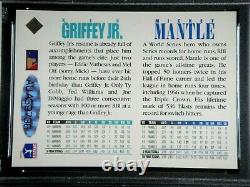 Mickey Mantle Ken Griffey Jr Dual Signed 1994 Upper Deck Uda Card Psa/dna Auto