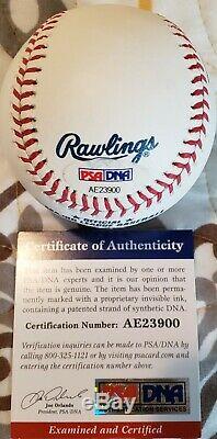 Mike Trout Los Angeles Angels Autographed MLB Authentic Baseball PSA DNA