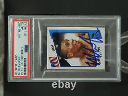 Mike Tyson Signed Autographed 1986 Reprint Card Signed Psa/dna Auth