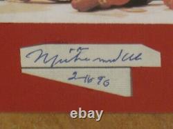 Muhammad Ali Signed Autographed Cut & 3x3 Photo Encapsulated Psa/dna