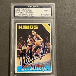 Nate Archibald autographed 1975 Topps basketball PSA/DNA encapsulated autographe