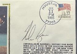 Nolan Ryan Autographed First Day Cover Postcard 1985 PSA/DNA Certified HOF Astro