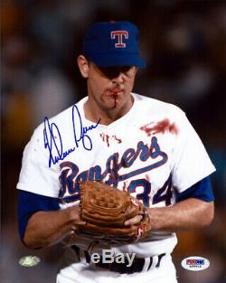 Nolan Ryan Autographed Signed 8x10 Photo Texas Rangers Bloody Psa/dna 75027