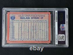 Nolan Ryan Hof 99 Psa/dna 9 Mint Signed 1991 Topps Desert Shield #1 Autograph