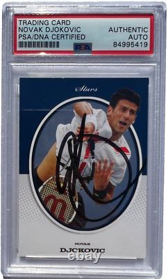 Novak Djokovic Signed 2008 Ace Authentic Grand Slam II Stars Card #s3 Psa/dna