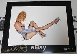 Olivia de Berardinis Signed Blue Note 16x20 Fine Art Print PSA/DNA COA Playboy