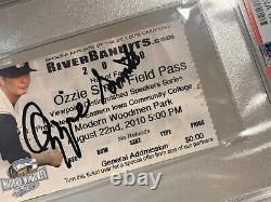 Ozzie Smith Ticket Stub PSA/DNA Authenticated St Louis Cardinals Autographed