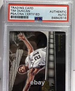 PSA/DNA 2006-07 Upper Deck MVP Tim Duncan Auto Signed Card Autographed