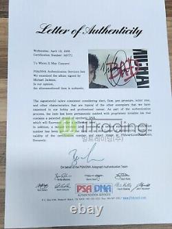 PSA/DNA/Autographed BAD Michael Jackson Signature First Pressed Korea 1987