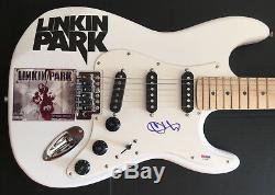 PSA/DNA Hyrid Theory CHESTER BENNINGTON Signed Autographed Guitar LINKIN PARK
