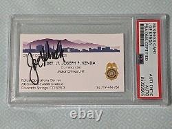 PSA/DNA Joe Kenda Autograph Business Card
