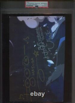 PSA DNA Signed Autograph Auto Hironobu Yoshida Junichi Masuda Pokemon Print
