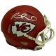 Patrick Mahomes Autographed Kansas City Chiefs Football Mini Helmet Psa Dna Coa