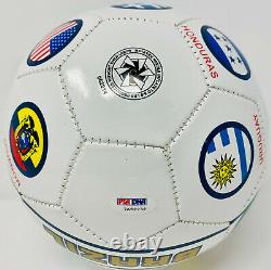 Pele Signed Brazil Soccer Ball Autographed Country Flags PSA/DNA ITP COA