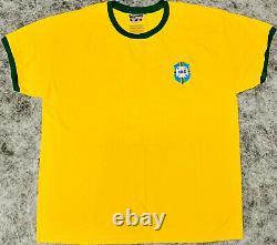 Pele Signed Brazil Soccer Jersey Full Name Autographed with Edson PSA/DNA COA