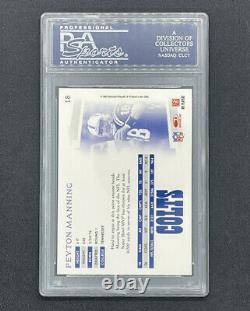 Peyton Manning 2007 Threads PSA/DNA Certified Signed Card Auto Autograph Colts