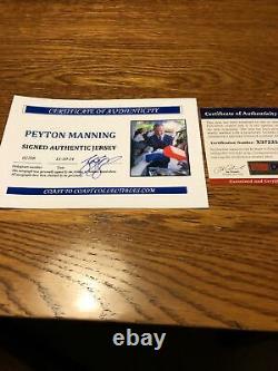 Peyton Manning Autographed Reebok Game Jersey PSA/DNA COA