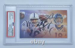Peyton Manning PSA DNA Coa Signed Auto Autograph Photo Card Colts Broncos HOF
