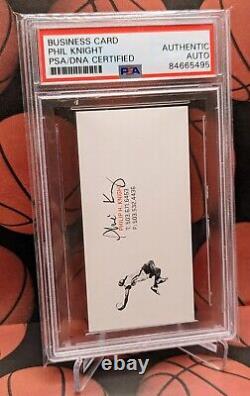 Phil Knight Nike Founder PSA/DNA Kobe Bryant Autograph Signed Business Card