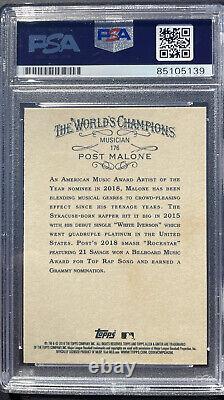 Post Malone Signed Autographed 2019 Topps Allen & Ginter Card #176 Psa/Dna Posty