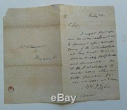 President John Tyler Handwritten & Signed Letter July 20 To Mr. Cheever Psa/dna