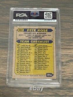 RARE Pete Rose Signed 1987 TOPPS Card SORRY I BET ON BASEBALL PSA/DNA 10 Auto