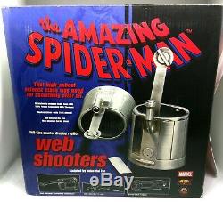 RARE Signed STAN LEE Spider-Man Full Sized Metal WEB SHOOTERS Prop PSA/DNA Coa