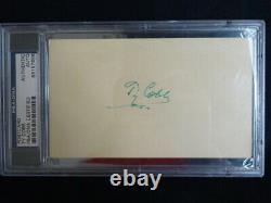RARE TY COBB PSA/DNA 1953 AUTO POSTCARD Signatures Autographs Free Shipping HOF