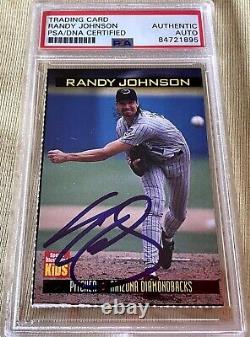 Randy Johnson autographed signed auto Diamondbacks 1999 SI for Kids card PSA/DNA