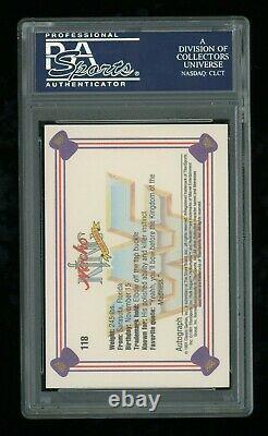 Randy Savage PSA/DNA Slabbed 1991 Classic WWF #118 Signed Autographed Auto Card