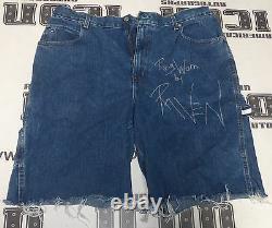 Raven Signed Ring Worn Used Jean Shorts PSA/DNA COA Autograph Auto'd WWE WCW ECW