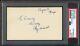 Ray Schalk Autographed/inscribed 3x5 Index Card 1919 Chicago Black Sox Psa/dna