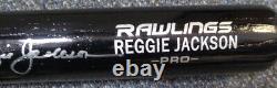 Reggie Jackson Autographed Signed Rawlings Bat Yankees, A's Psa/dna 110760