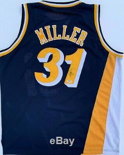 Reggie Miller Signed Indiana Pacers Jersey Mitchell & Ness 1993-14 Psa/dna