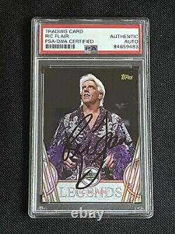 Ric Flair 2018 Topps Legends Of Wwe Signed Autographed Card Psa/dna Certified