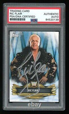 Ric Flair PSA/DNA 2019 Topps WWE IC-32 Signed Auto Autographed Card HOF
