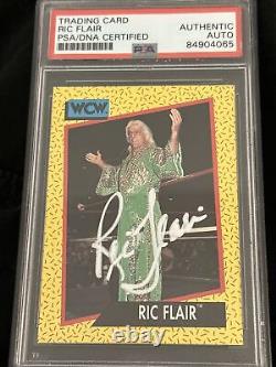 Ric Flair Signed WCW Card PSA DNA Slabbed Auto Autograph WWE Wrestling