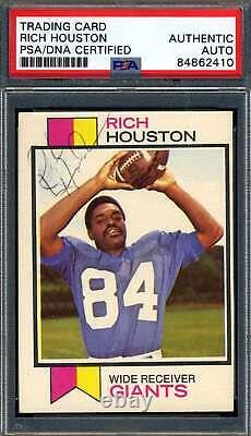 Rich Houston PSA DNA Signed 1973 Topps Autographed