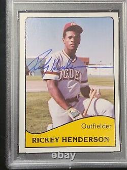 Rickey Henderson HOF Signed 1979 TCMA #9 RC Rookie PSA PSA/DNA 10 AUTO