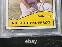 Rickey Henderson HOF Signed 1979 TCMA #9 RC Rookie PSA PSA/DNA 10 AUTO