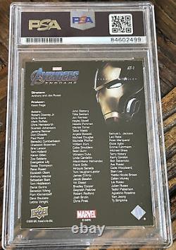 Robert Downey Jr Autographed 2020 Upper Deck Marvel Iron Man Auto Signed PSA/DNA