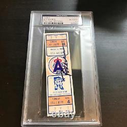 Rod Carew 3000th Hit Signed Ticket August 4, 1985 PSA DNA COA Auto